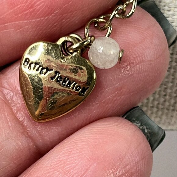 Betsey Johnson Multi-Layer Necklace Butterfly & Panda Charms Gold & Black  NWT - Picture 8 of 8